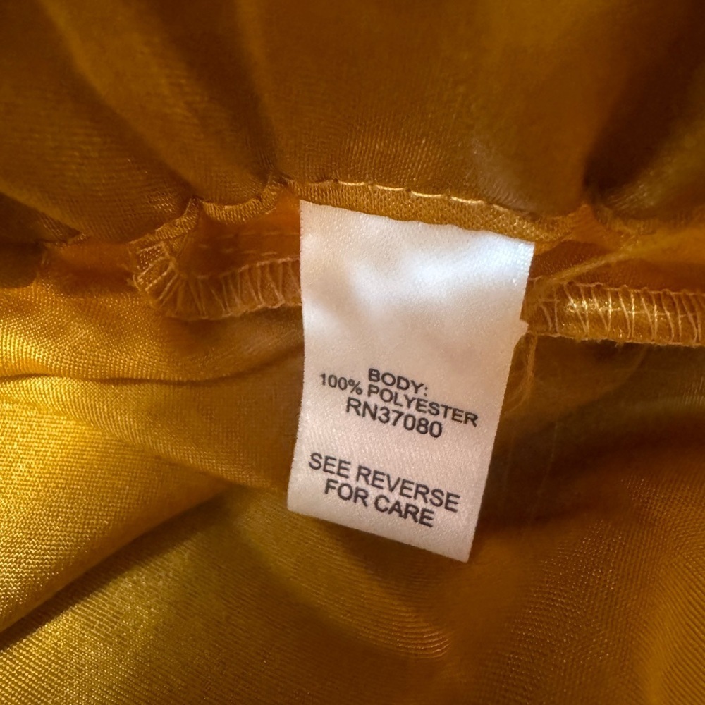 Gold Satin Tux Waist Maxi Skirt - Picture 6 of 11